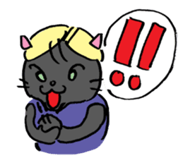 Japanese Cosplay Cat, Russianblue RB4 sticker #5991143