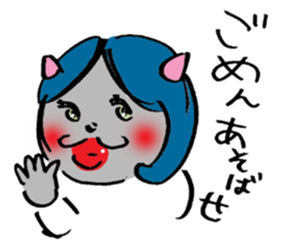 Japanese Cosplay Cat, Russianblue RB4 sticker #5991148