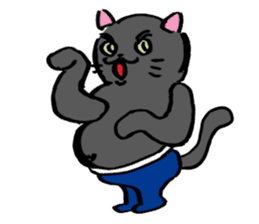 Japanese Cosplay Cat, Russianblue RB4 sticker #5991149
