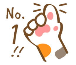 Mi-Ke cat's hand sign and gesture sticker #5991160