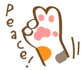 Mi-Ke cat's hand sign and gesture sticker #5991161