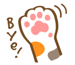 Mi-Ke cat's hand sign and gesture sticker #5991162