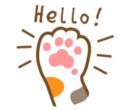 Mi-Ke cat's hand sign and gesture sticker #5991163