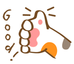 Mi-Ke cat's hand sign and gesture sticker #5991164