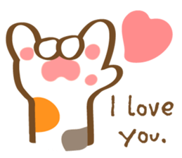 Mi-Ke cat's hand sign and gesture sticker #5991166