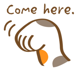 Mi-Ke cat's hand sign and gesture sticker #5991167