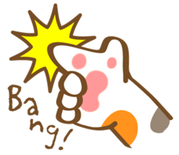 Mi-Ke cat's hand sign and gesture sticker #5991169