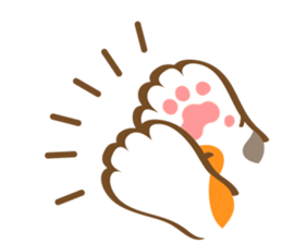 Mi-Ke cat's hand sign and gesture sticker #5991172