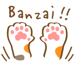 Mi-Ke cat's hand sign and gesture sticker #5991173