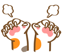 Mi-Ke cat's hand sign and gesture sticker #5991174