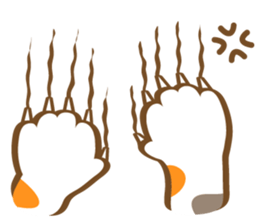 Mi-Ke cat's hand sign and gesture sticker #5991175