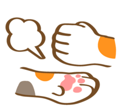 Mi-Ke cat's hand sign and gesture sticker #5991176