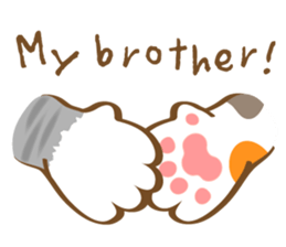 Mi-Ke cat's hand sign and gesture sticker #5991177