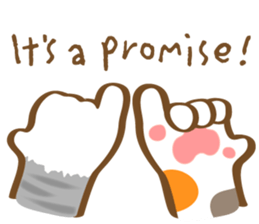 Mi-Ke cat's hand sign and gesture sticker #5991178