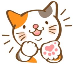 Mi-Ke cat's hand sign and gesture sticker #5991179