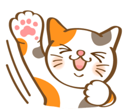Mi-Ke cat's hand sign and gesture sticker #5991180