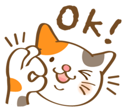 Mi-Ke cat's hand sign and gesture sticker #5991181