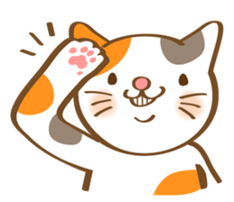 Mi-Ke cat's hand sign and gesture sticker #5991182