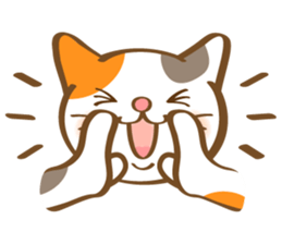 Mi-Ke cat's hand sign and gesture sticker #5991183