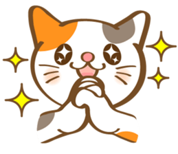 Mi-Ke cat's hand sign and gesture sticker #5991185