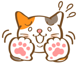 Mi-Ke cat's hand sign and gesture sticker #5991187