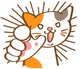 Mi-Ke cat's hand sign and gesture sticker #5991188