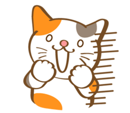 Mi-Ke cat's hand sign and gesture sticker #5991192