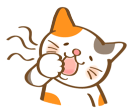 Mi-Ke cat's hand sign and gesture sticker #5991194