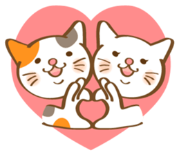 Mi-Ke cat's hand sign and gesture sticker #5991197