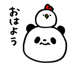 Chubby pandas sticker #5991200