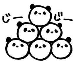 Chubby pandas sticker #5991218