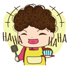 Moody woman sticker #5991841