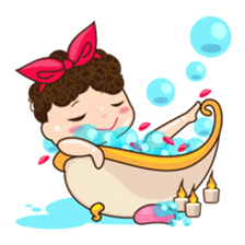 Moody woman sticker #5991848