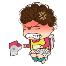 Moody woman sticker #5991853