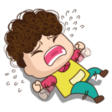 Moody woman sticker #5991854