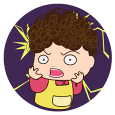 Moody woman sticker #5991855