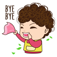 Moody woman sticker #5991856