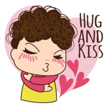 Moody woman sticker #5991857