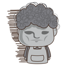 Moody woman sticker #5991858