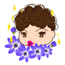 Moody woman sticker #5991859