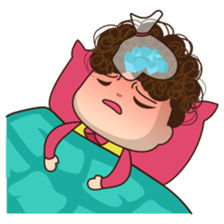 Moody woman sticker #5991860