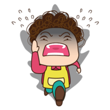 Moody woman sticker #5991866