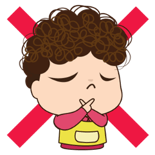 Moody woman sticker #5991867