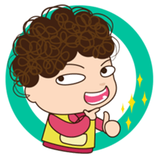 Moody woman sticker #5991868