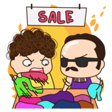 Moody woman sticker #5991870