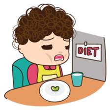 Moody woman sticker #5991871