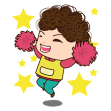 Moody woman sticker #5991873