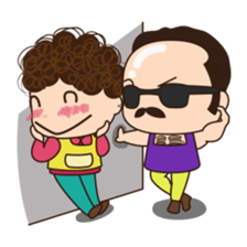 Moody woman sticker #5991877