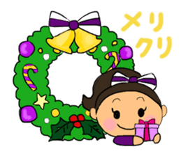 Cheerleader's sticker for winter holiday sticker #5992043