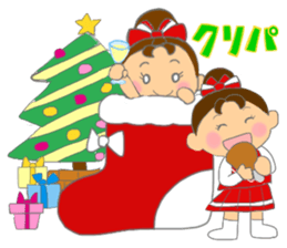 Cheerleader's sticker for winter holiday sticker #5992044